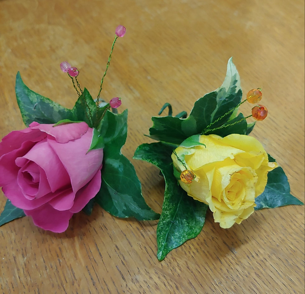 Thumbnail: Wedding Artificial Buttonhole Flower 