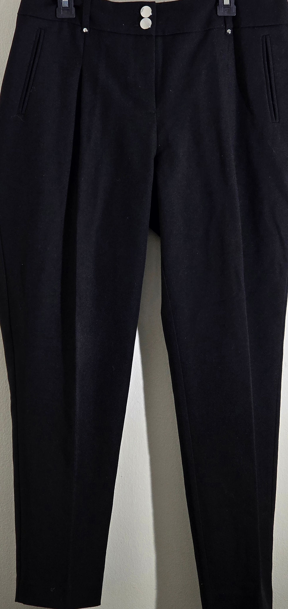 Thumbnail: Ladies Wallis black Straight Leg office wear trouser UK Size 12