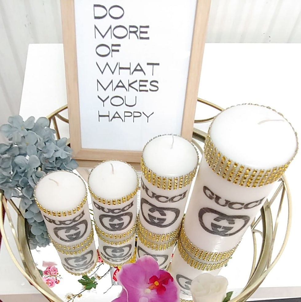 Thumbnail: Custom Designer Inspired gold mirror  Circle tray for home fashion