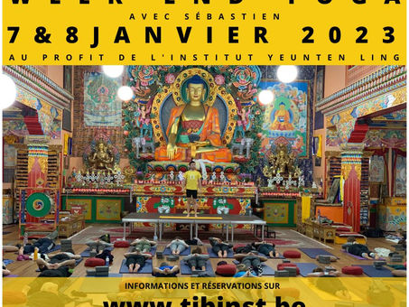 WEEK-END YOGA au temple tibétain de l'Institut Yeunten Ling / Belgique / 7 & 8 janvier 2023