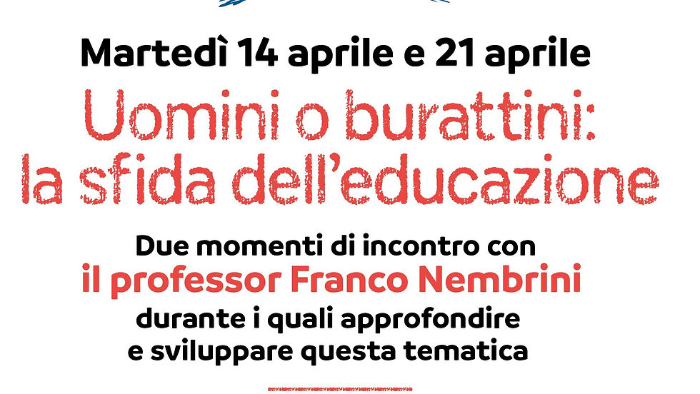 Uomini o burattini: la sfida dell'educazione