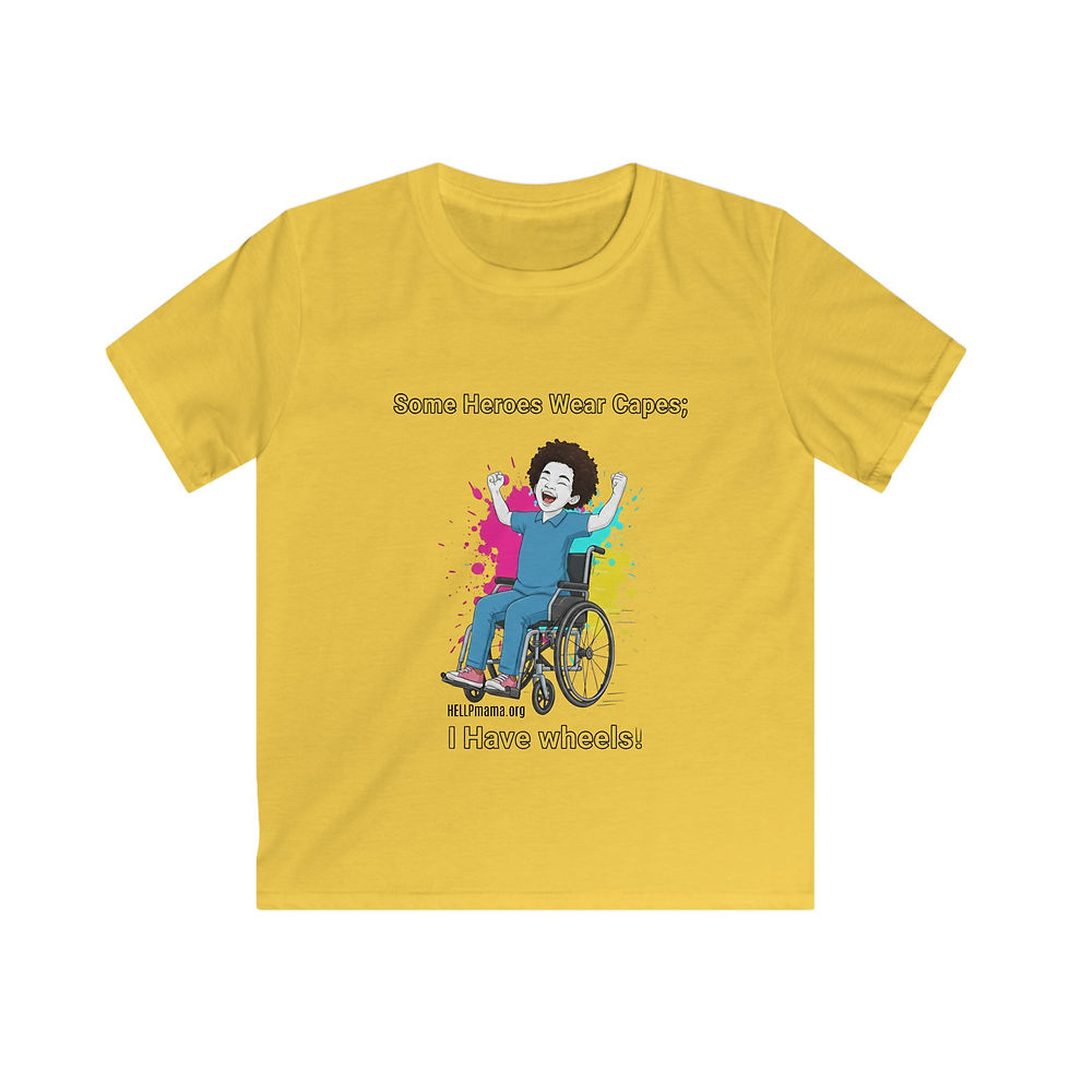Thumbnail: I Have Wheels wheelchair kid t-shirt | Wheelchair pride kids tee