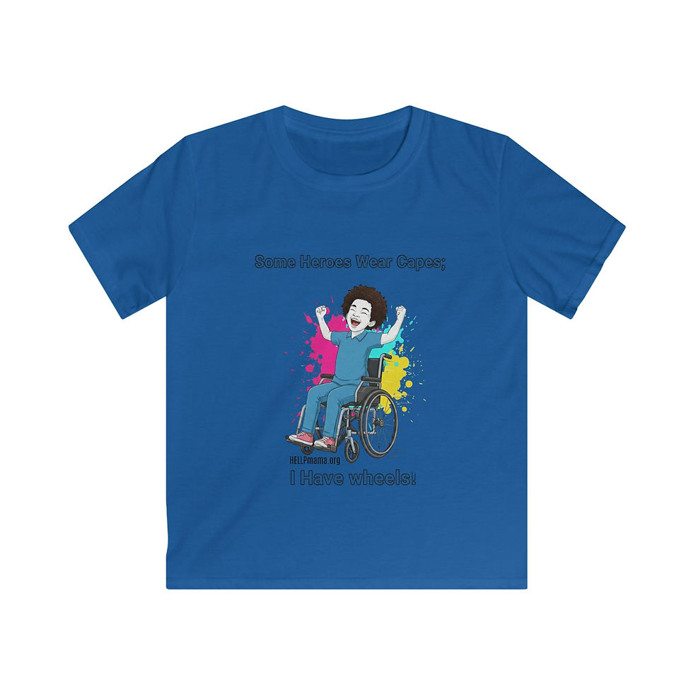 Thumbnail: I Have Wheels wheelchair kid t-shirt | Wheelchair pride kids tee
