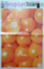 Swiggy's Balloon Marketing Ad in Newspaper