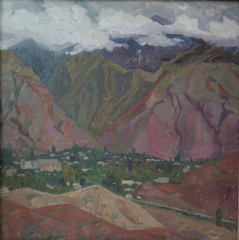 вид на Каджи-Сай 60х60см х.м.