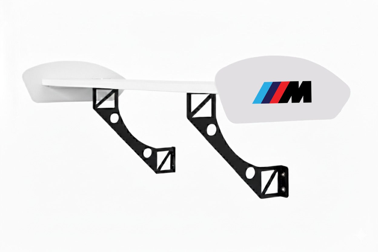 bmw M inspired wall shelf