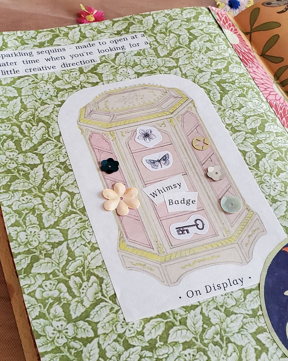 creative journal spread