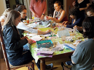 unique bachelorette party ideas private junk journal workshop