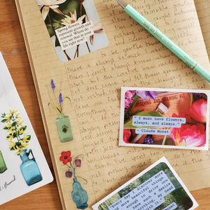 journaling prompt stickers for writing