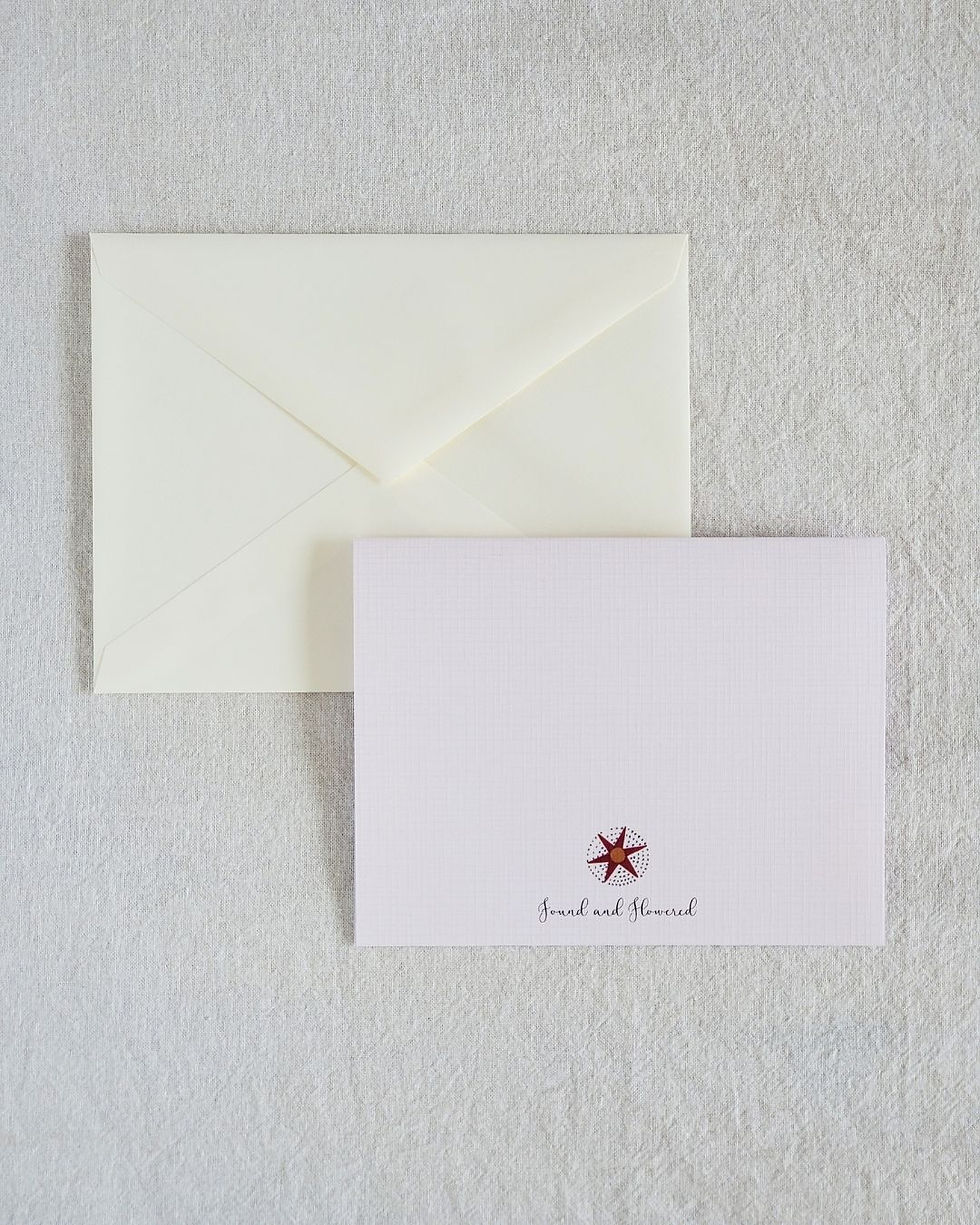 back detail of shine bright holiday card