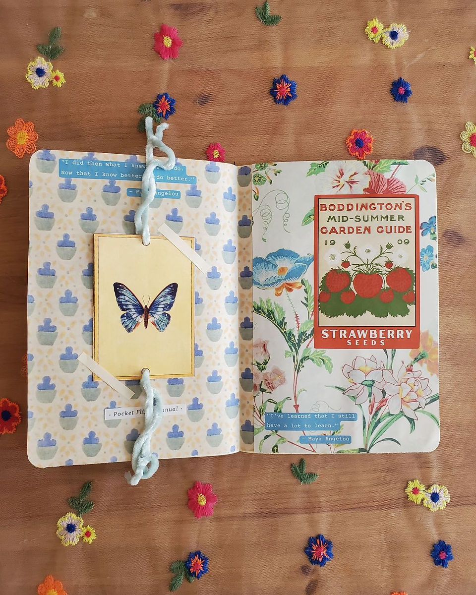 creative journal spread idea
