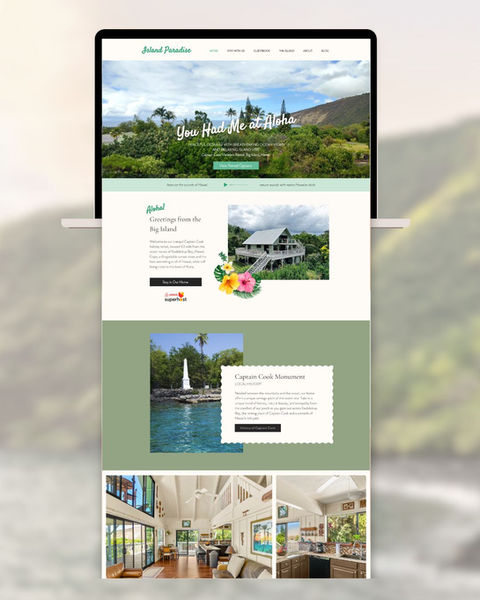 hawaii air bnb website design