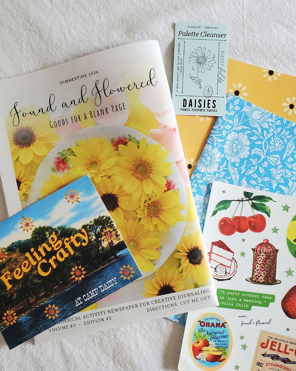 summer junk journal newspaper for journal lovers