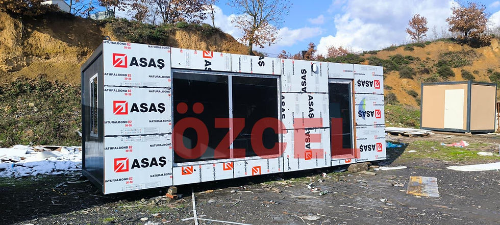 Kompozit cepheli ofis konteyner dış görünümü