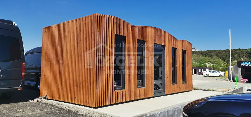 Thumbnail: RAL 7016 alüminyum doğramalı modern ofis konteyner