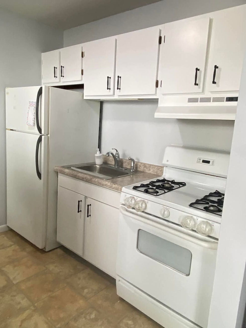 Small Condo Kitchen Painted White