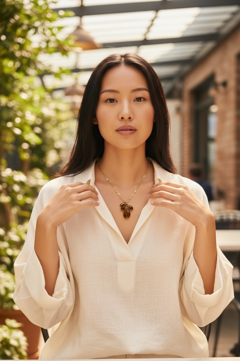 Miniature : Pendentif «Olympe» Gouttes