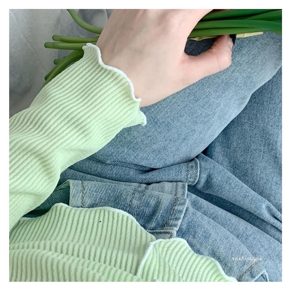 縮圖：[現貨PINK] FRONT SEAM ACCENT ROUND NECK T-SHIRT (4色)