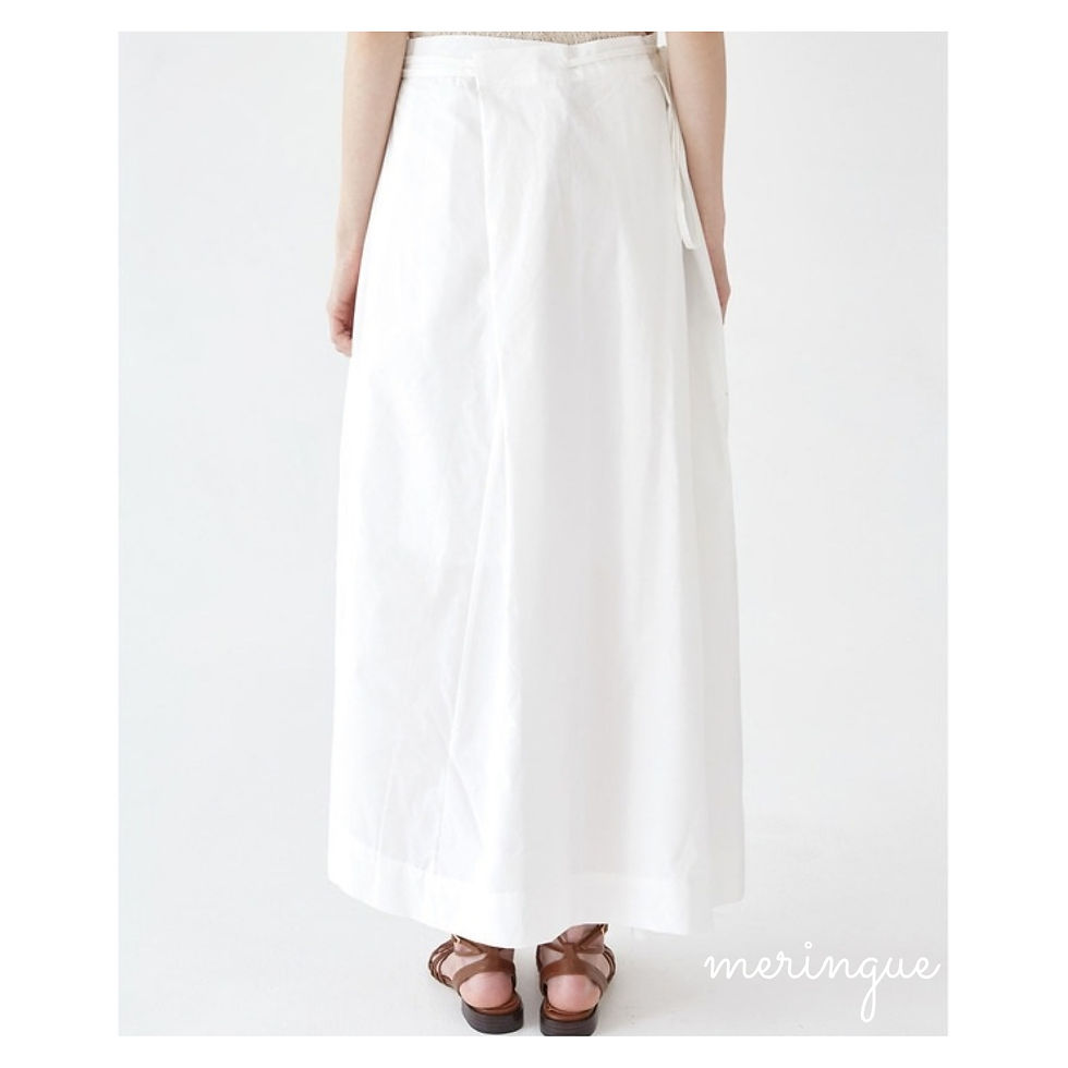 縮圖：UNBALANCE DETAIL SKIRT (WHITE)