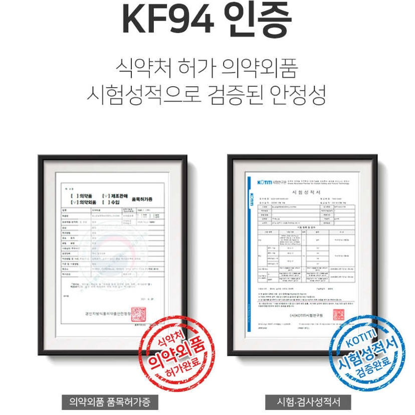 縮圖：韓國 BESKEEP KF94 口罩 - 成人 100個 (1包5個) 白色 / 黑色
