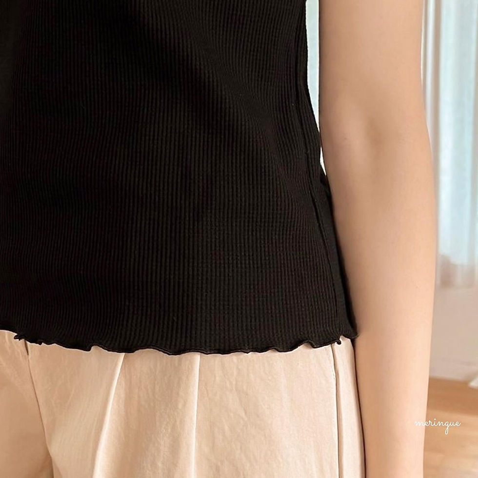 縮圖：[現貨CREAM]  捲捲邊窩夫TEE (6色)