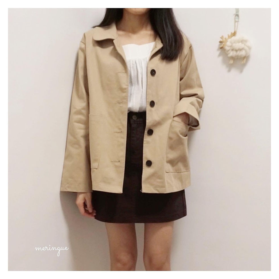 縮圖：ROUND COLLAR JACKET (3色)