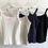 縮圖：COTTON WAFFLE SLEEVELESS (4色)