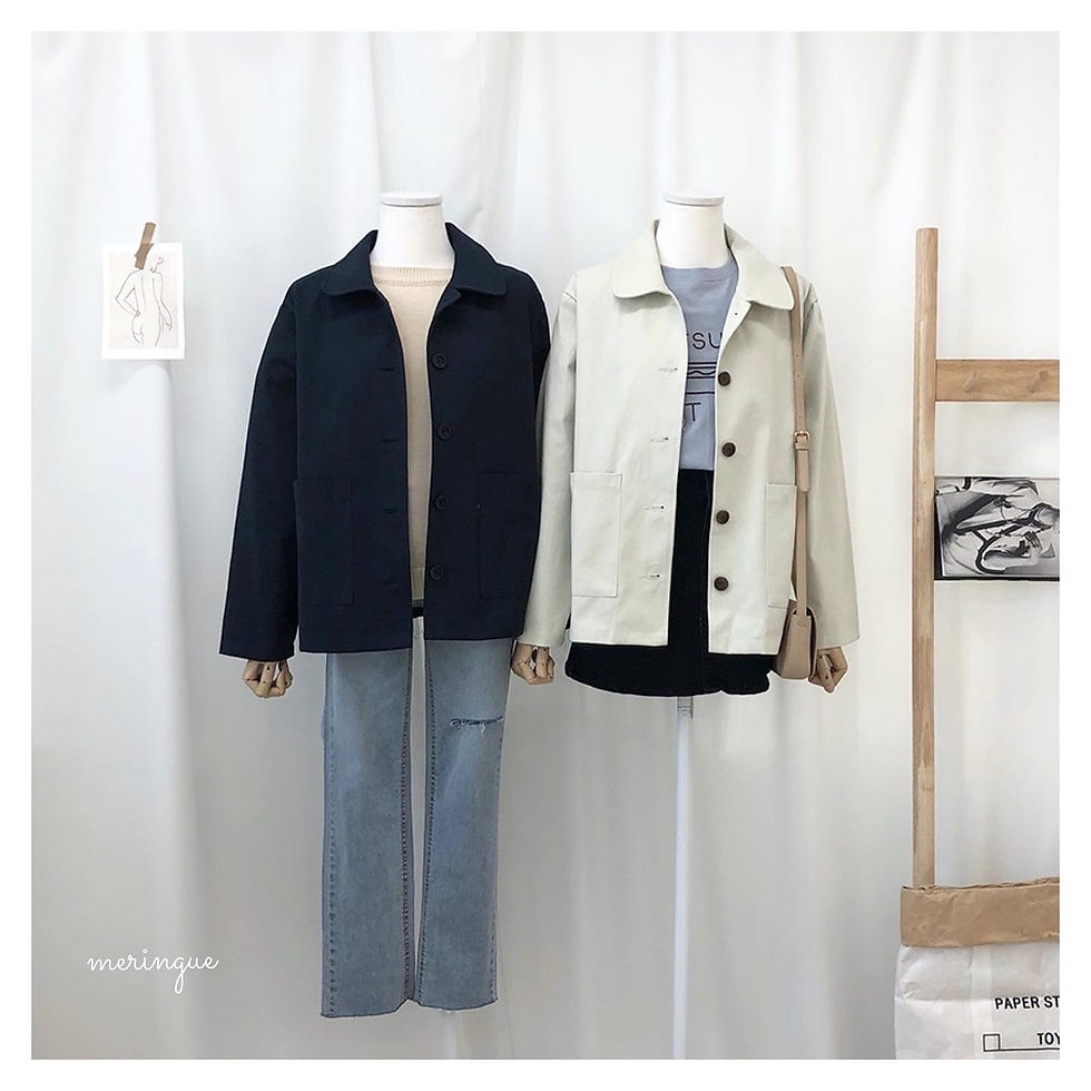 縮圖：ROUND COLLAR JACKET (3色)