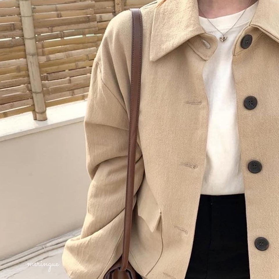 縮圖：[現貨] PINCH POCKET STRING JACKET (BEIGE)
