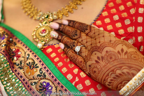 Indian Bridal Henna on her wedding day