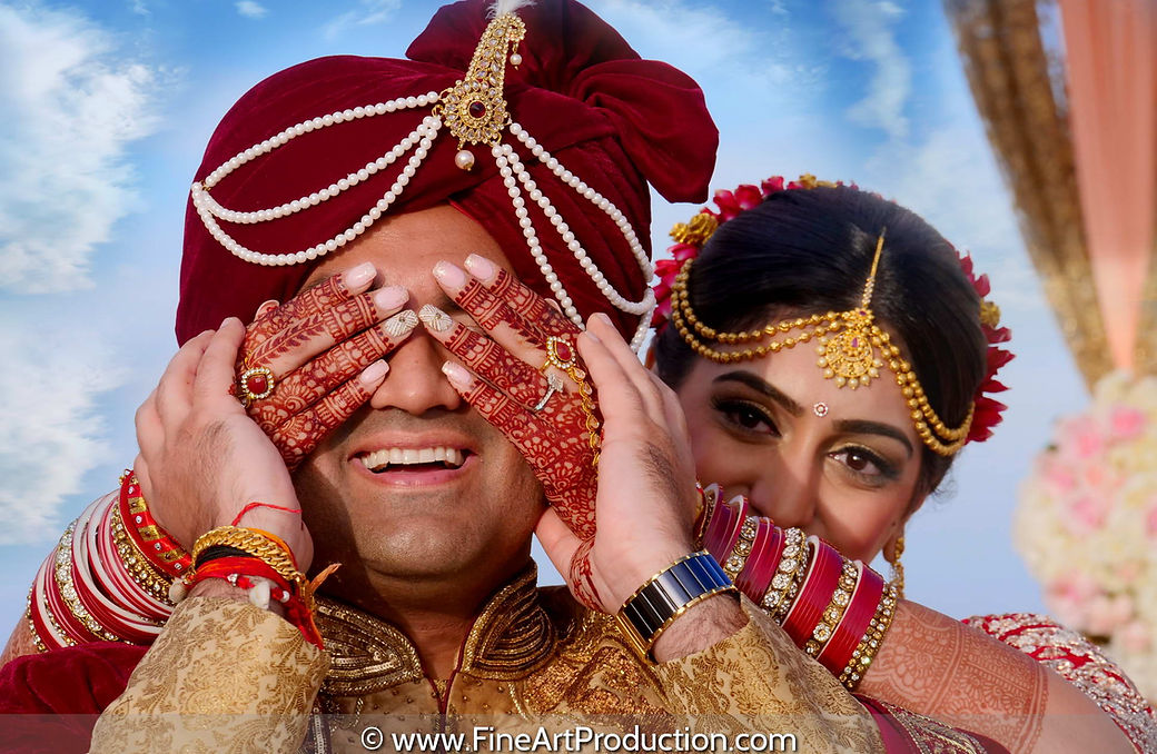 indian-wedding-first-look-photography - Fine Art Production