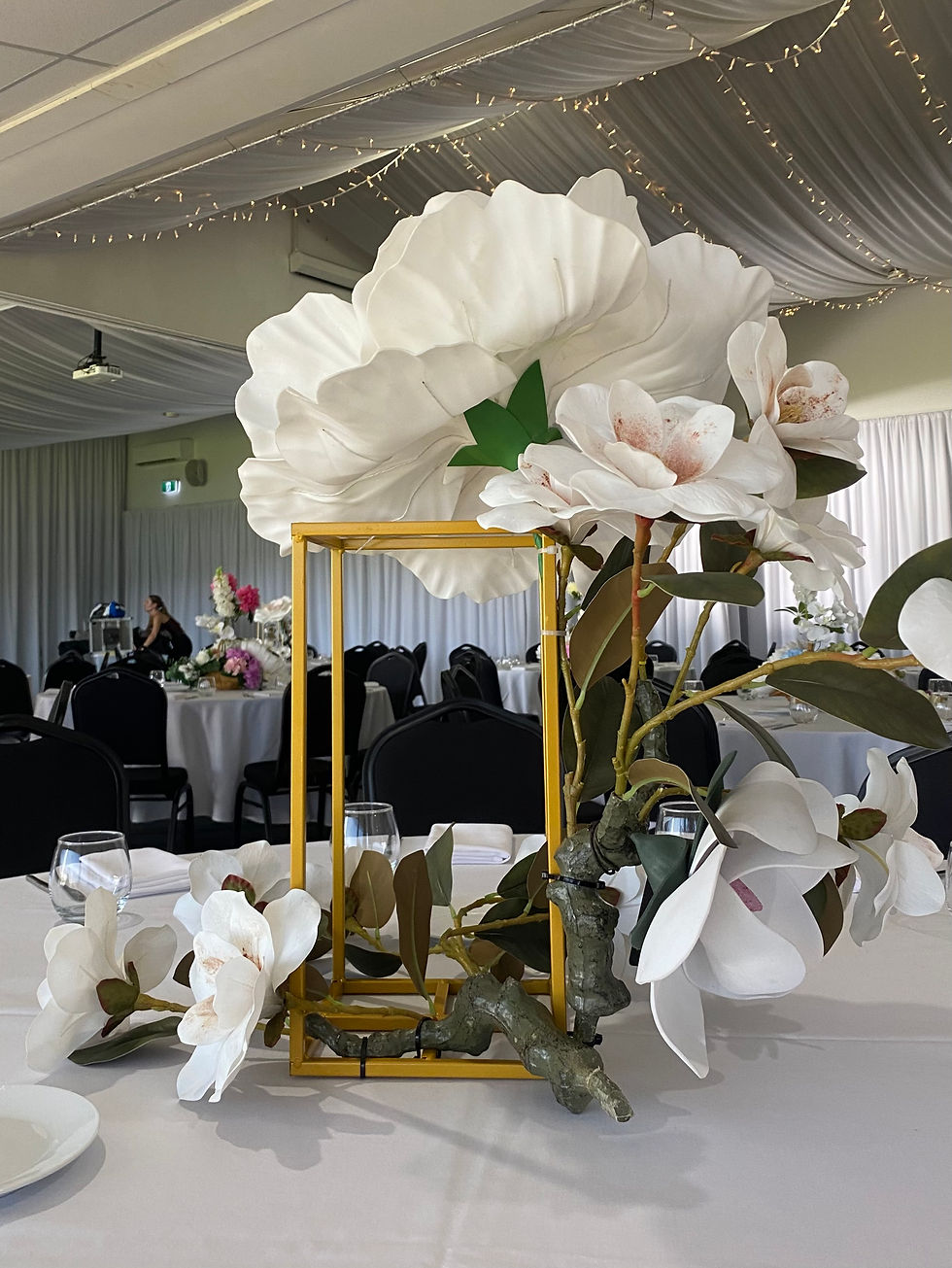Thumbnail: Lux Magnolia centerpieces