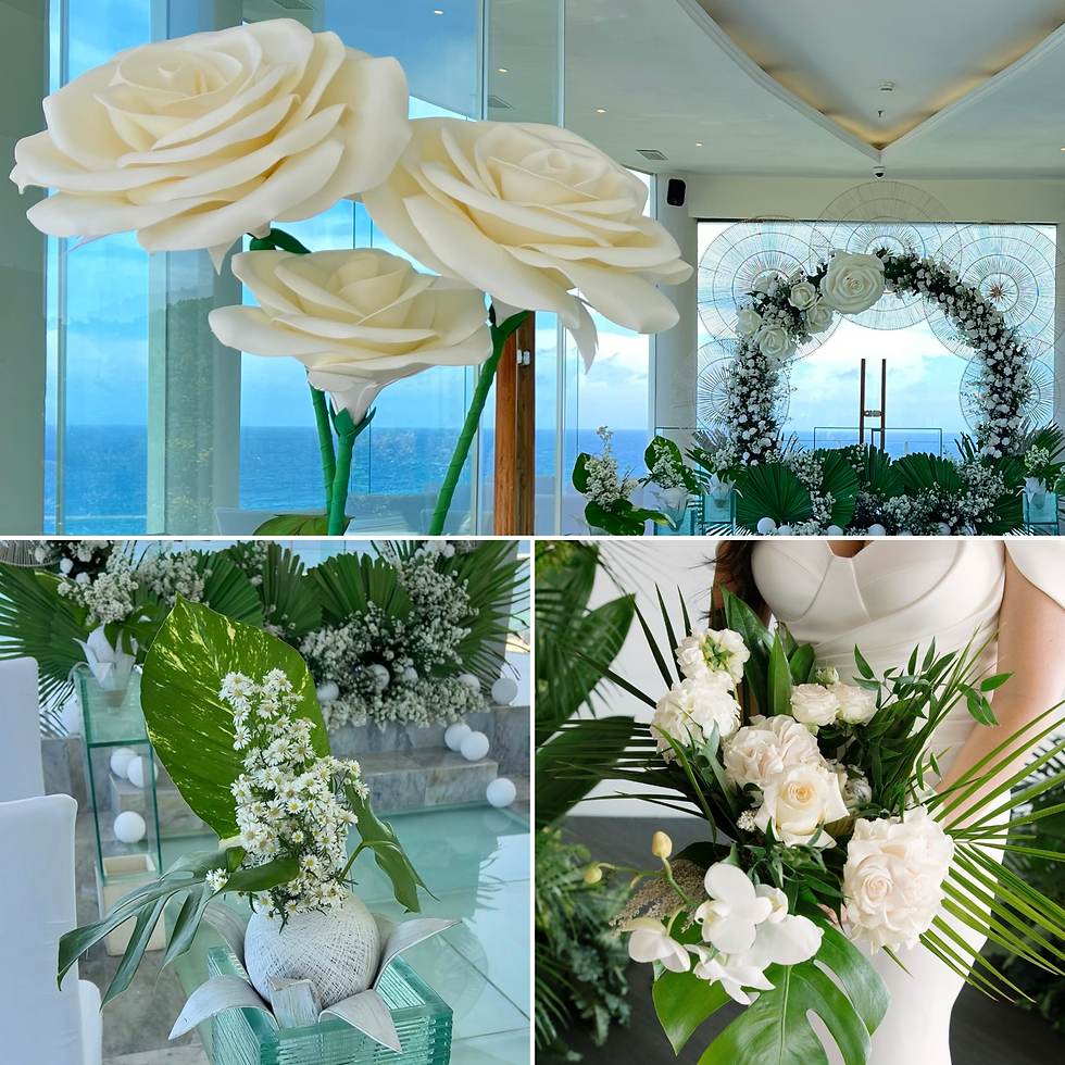 Tropical White Wedding