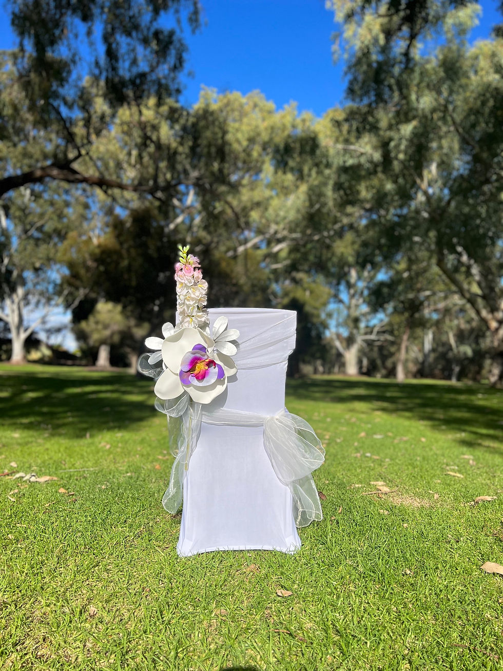 Thumbnail: “Orchid brooch” chair decor