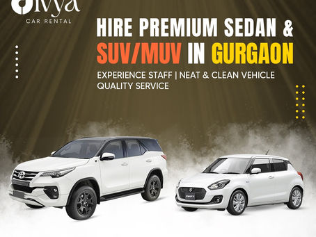 Prefer a car on rent in Gurgaon with a driver at a reasonable price