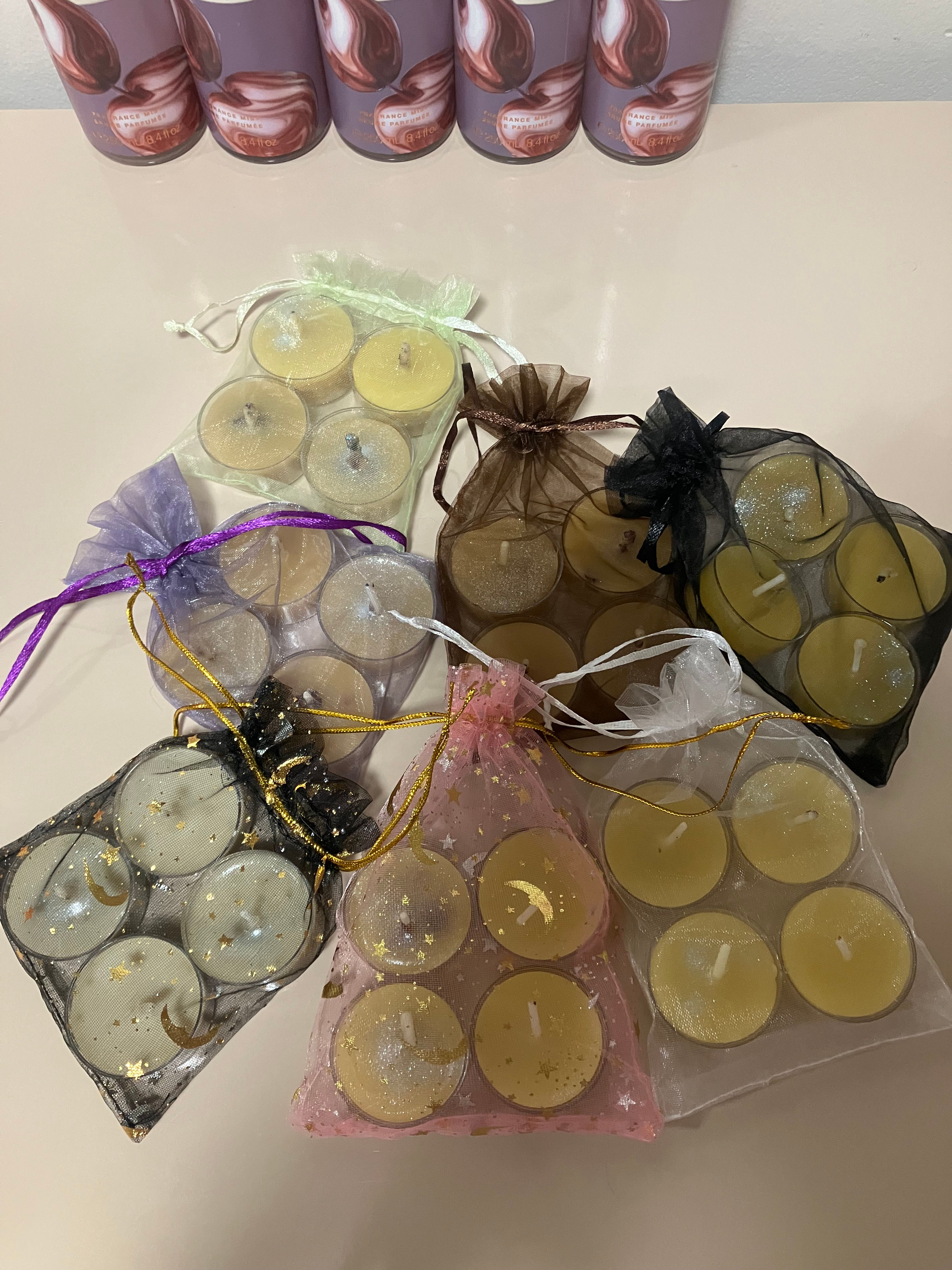 Hand Poured Local Beeswax Tea Light Candles; Fully Loaded