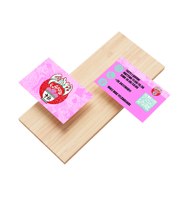 Mock up business card Sakura Fusion