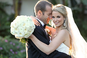 Happy Bride and Groom wedding day