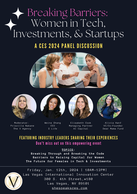 SHE SPEAKS CES To Host Women in Tech, Investments, and Startup Panel Discussion at CES 2024 in Las Vegas