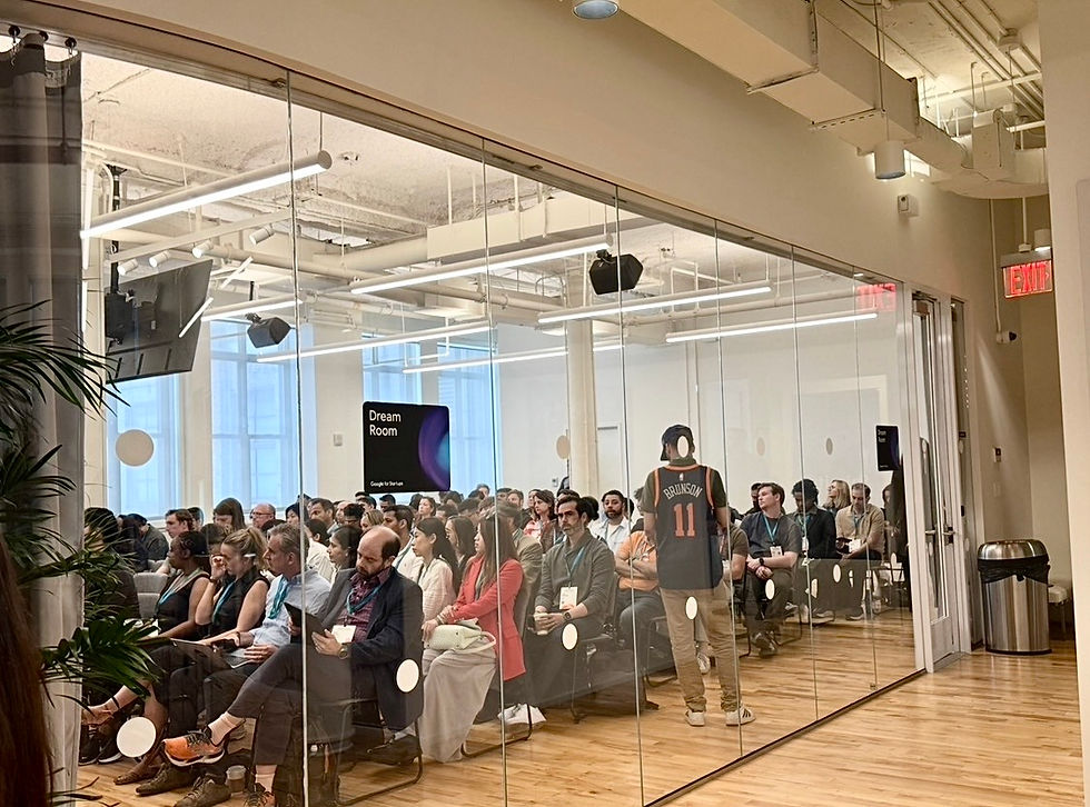 Startup founders eager to gain hands-on experience in Google platforms during NY Tech Week.