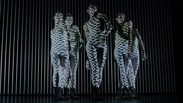 Dancers and projections