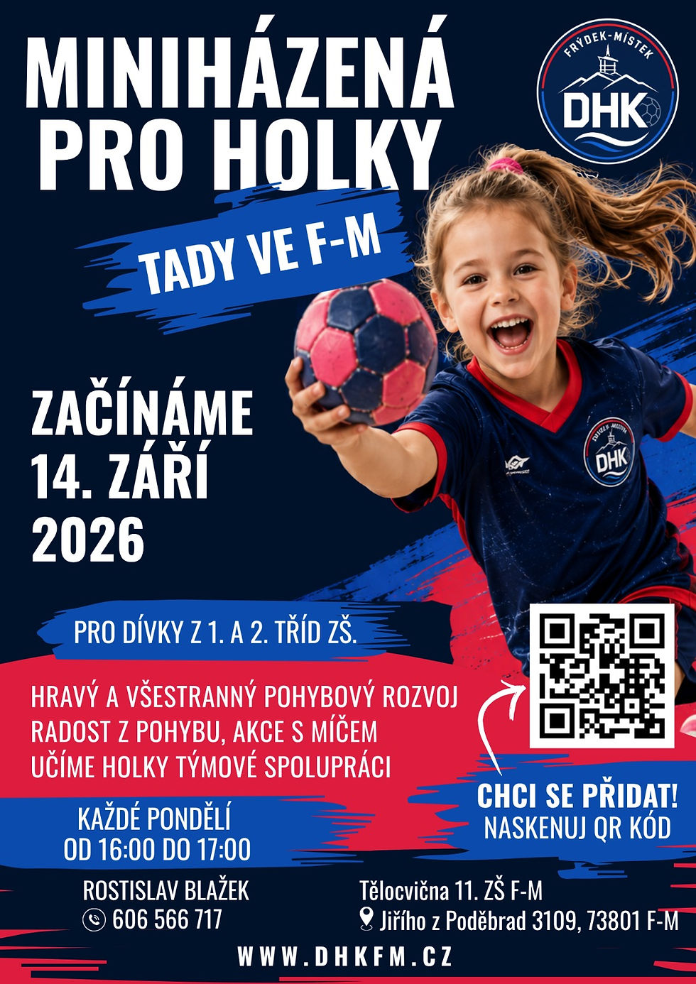Miniházená pro holky ve Frýdku-Místku