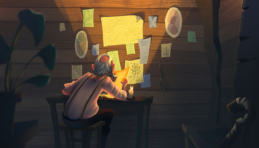 John Muir In His Cabin