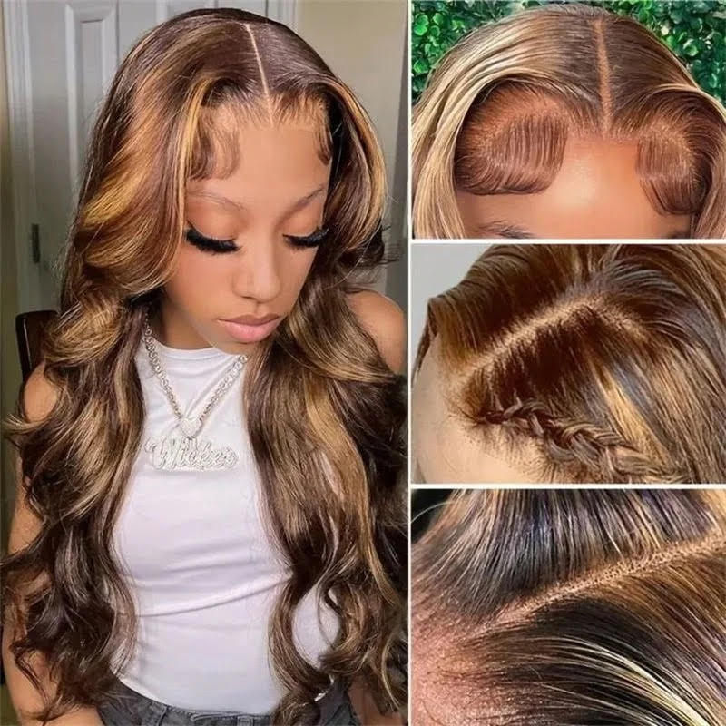 Thumbnail: Wavy 5X5 Wig 24" Highlighted
