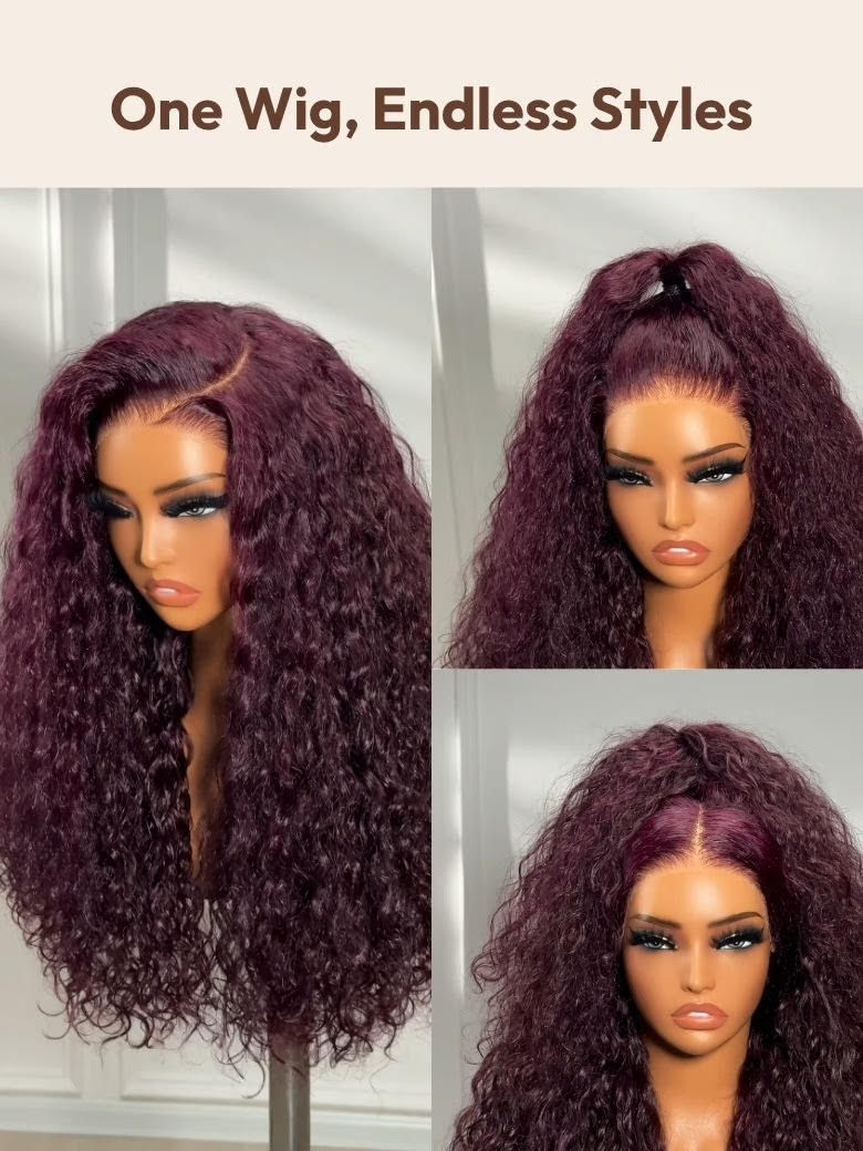 Thumbnail: Deep Wave 5X5 Wig 26" Burgundy