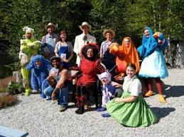Actors at QuarryWorks Theater in Adamant