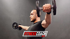 Laterales, frontales y posterior con mancuernas