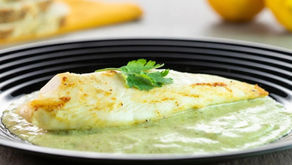Pescado en salsa de cilantro
