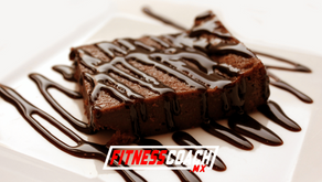 Brownie de chocoplátano Fit