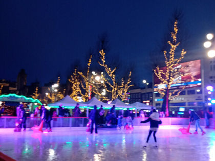Amsterdam Christmas market on Rembrandt square